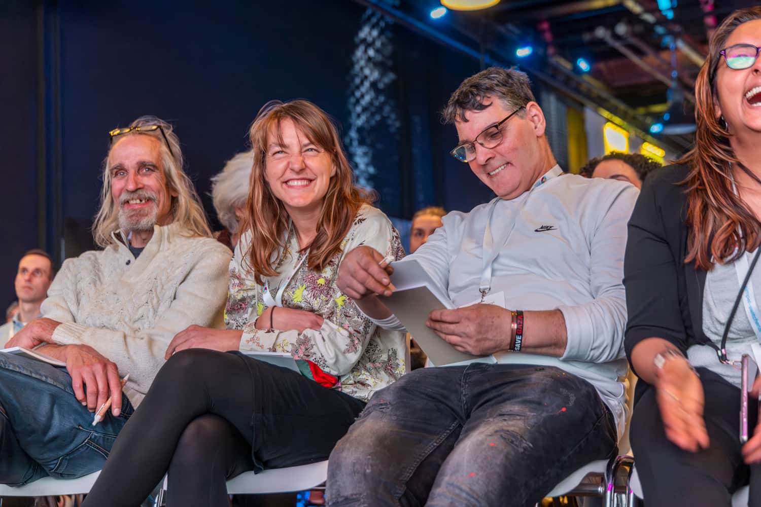 Het publiek in de zaal